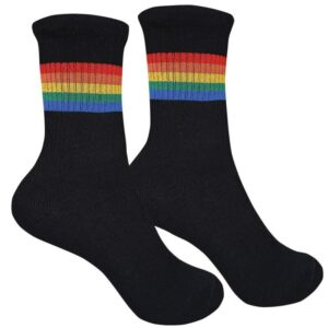Шкарпетки від 1and1 з малюнком Веселка чорна 2.0 на сайті 1and1 socks