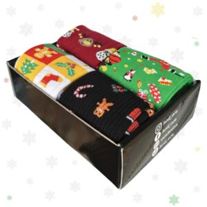 Різдвяний набір від 1and1 з 4 пар зимових шкарпеток Merry Christmas чоловічі на сайті 1and1 socks