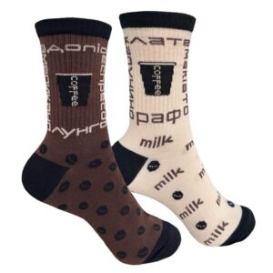 Шкарпетки з принтом COFFEE від 1and1 на сайті 1and1 socks