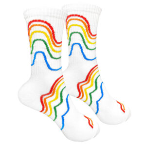 Шкарпетки від 1and1 з принтом Веселка біла на сайті 1and1 socks