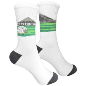 Шкарпетки з принтом « ДЕ Я НА#… » від 1and1 на сайті 1and1 socks